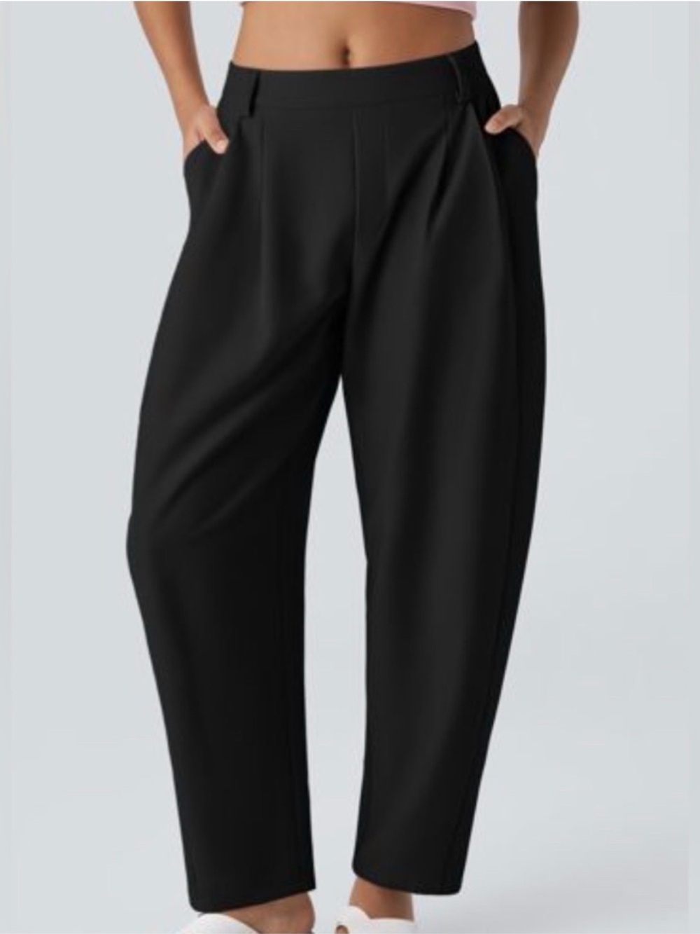 HALARA • Mid Rise • Black • Wide-Leg • Baggy • Barrel Pants • XL
